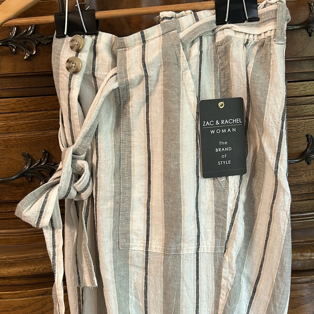 Zac & Rachel olive/ white stripe - Picture 7 of 11
